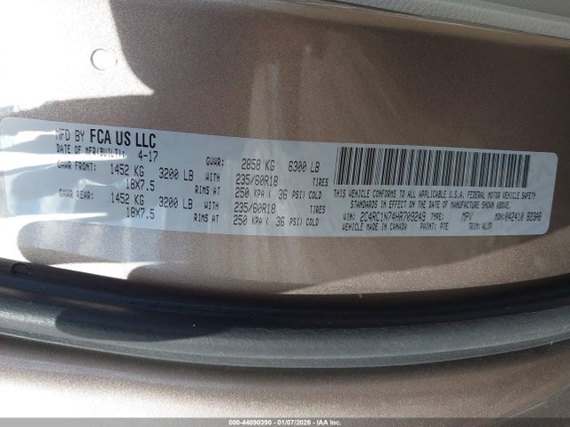 2017 CHRYSLER PACIFICA HYBRID 2C4RC1N74HR709249 Photo 8