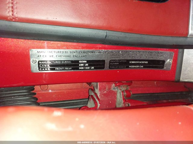2006 BENTLEY CONTINENTAL FLYING SPUR SCBBR53W16C037435 Photo 8