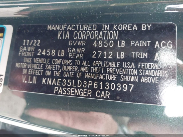 2023 KIA STINGER KNAE35LD3P6130397 Photo 8
