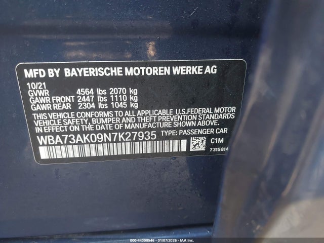 2022 BMW 228 GRAN COUPE WBA73AK09N7K27935 Photo 8