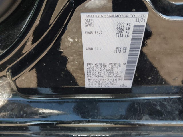 Nissan Altima Sr Awd 2025 1N4BL4CW8SN341696 Image 9