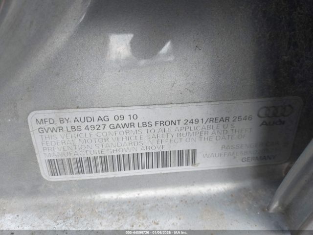 2011 AUDI A4 WAUFFAFL5BN020571 Photo 8