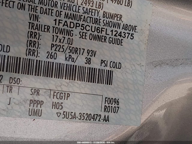 2015 FORD C-MAX ENERGI 1FADP5CU6FL124375 Photo 8