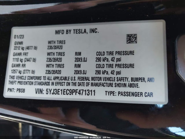 2023 TESLA MODEL 3 5YJ3E1EC9PF471311 Photo 8