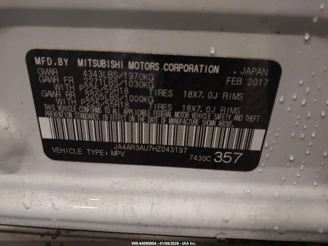 2017 MITSUBISHI OUTLANDER SPORT JA4AR3AU7HZ043197 Photo 8