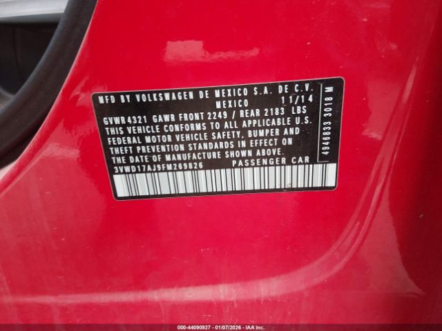 2015 VOLKSWAGEN JETTA 3VWD17AJ9FM269826 Photo 8