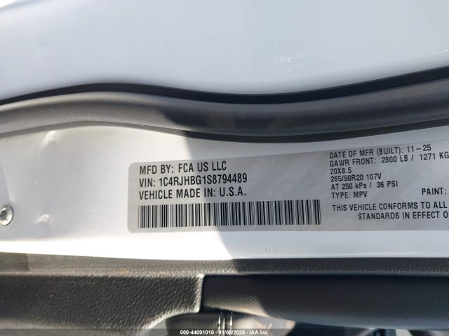 1C4RJHBG1S8794489 Jeep Grand Cherokee Limited