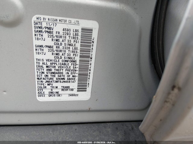 2018 NISSAN ROGUE JN8AT2MT8JW456147 Photo 8