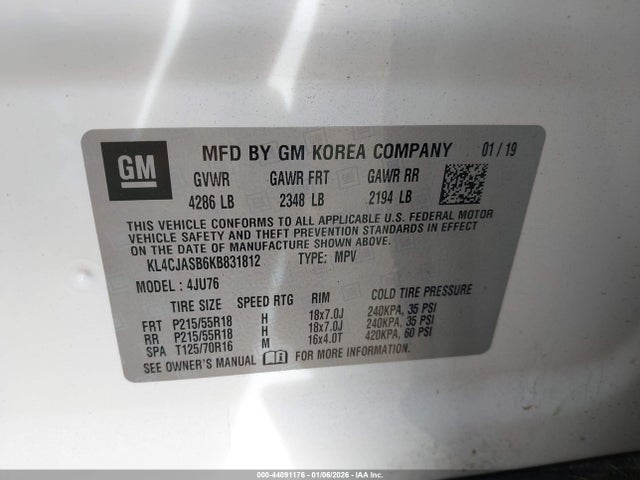 Buick Encore Fwd Preferred 2019 KL4CJASB6KB831812 Image 9