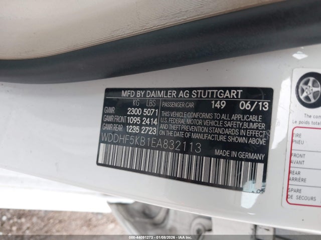 Mercedes-Benz E 350 2014 WDDHF5KB1EA832113 Image 9