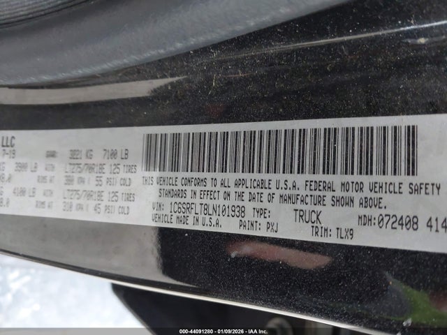 2020 RAM 1500 1C6SRFLT8LN101938 Photo 8