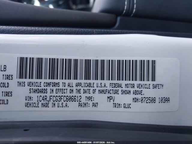 Jeep Grand Cherokee Overland 2015 1C4RJFCG3FC606612 Image 9