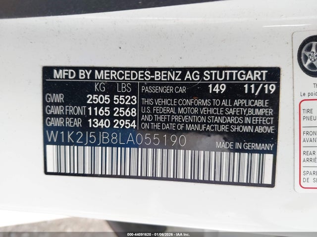 2020 MERCEDES-BENZ CLS 450 W1K2J5JB8LA055190 Photo 8