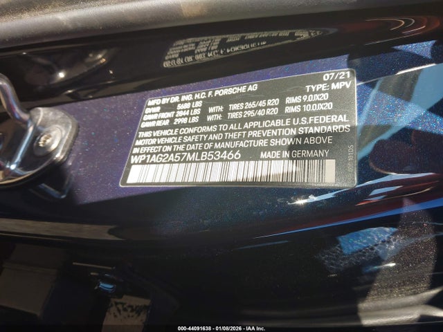 2021 PORSCHE MACAN WP1AG2A57MLB53466 Photo 8