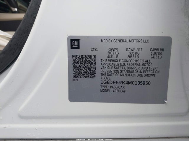 2021 CADILLAC CT4 1G6DE5RK4M0135950 Photo 8