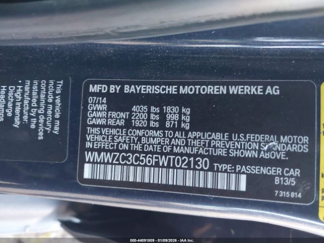 2015 MINI COUNTRYMAN WMWZC3C56FWT02130 Photo 8