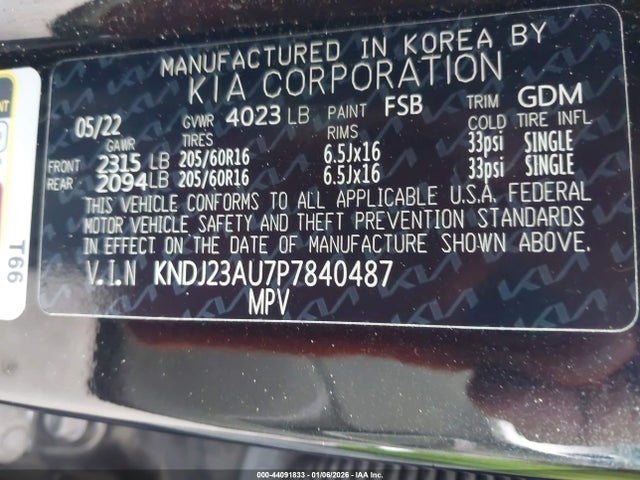 KIA SOUL LX 2023 KNDJ23AU7P7840487 Image 9