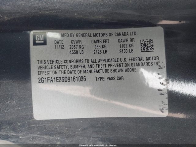 2013 CHEVROLET CAMARO 2G1FA1E36D9161036 Photo 8