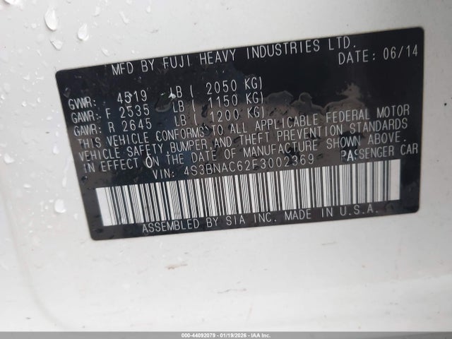 4S3BNAC62F3002369 Subaru Legacy 2.5i Premium