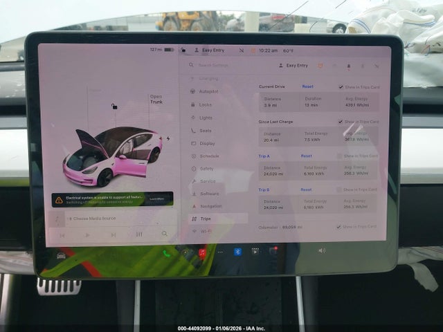 Продаж на аукціоні авто 2019 Tesla Model 3, vin: 5YJ3E1EA3KF407627, номер лоту: 44092099