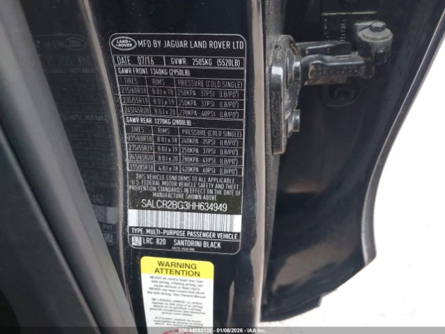 2017 LAND ROVER DISCOVERY SPORT SALCR2BG3HH634949 Photo 8