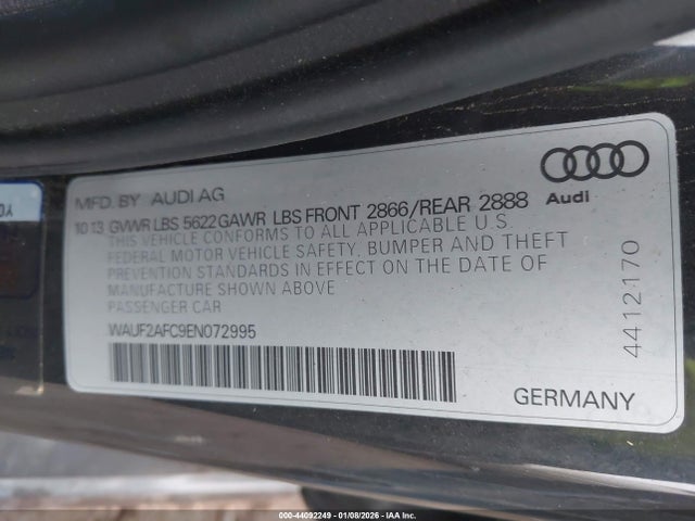 2014 AUDI S6 WAUF2AFC9EN072995 Photo 8