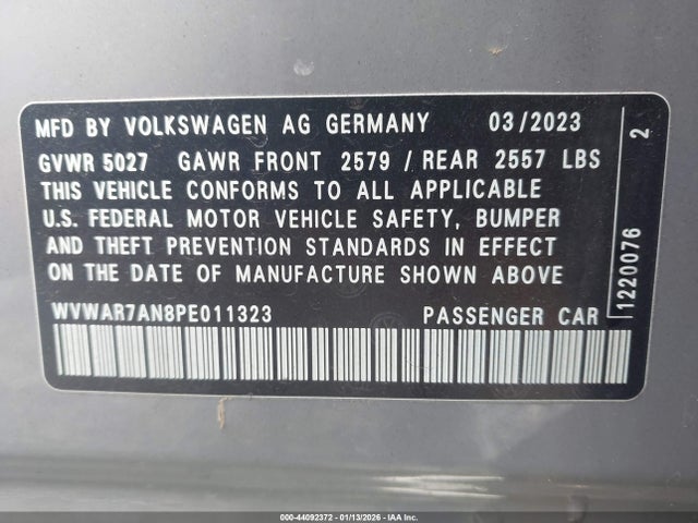 2023 VOLKSWAGEN ARTEON WVWAR7AN8PE011323 Photo 8