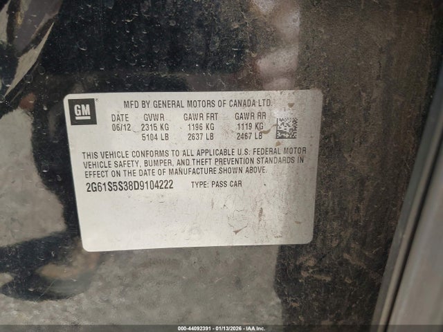 2013 CADILLAC XTS 2G61S5S38D9104222 Photo 8