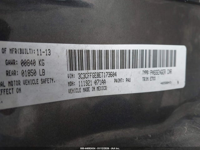 2014 FIAT 500E 3C3CFFGE8ET173604 Photo 8