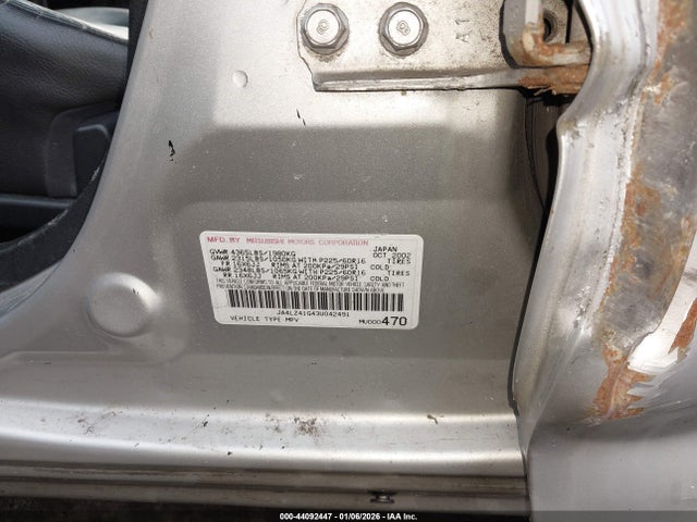 2003 MITSUBISHI OUTLANDER JA4LZ41G43U042491 Photo 8