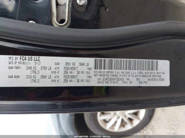 2017 DODGE JOURNEY 3C4PDDBG0HT662423 Photo 8