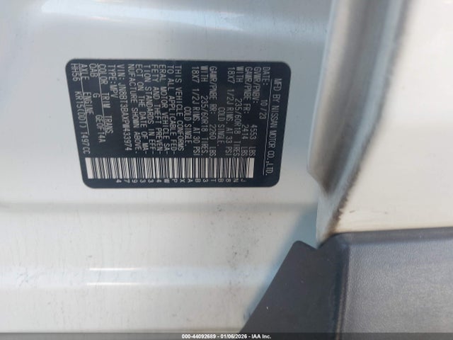 JN8BT3BAXPW433974 Nissan Rogue Sv Fwd