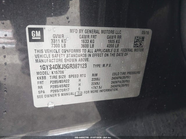 Cadillac Escalade Platinum 2016 1GYS4DKJ5GR387123 Image 9
