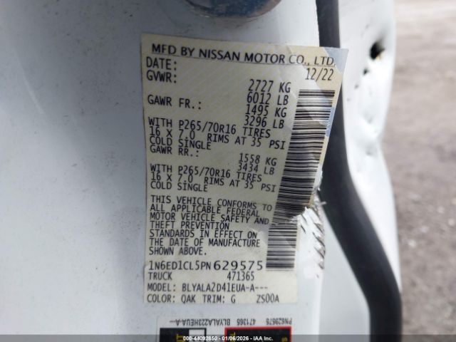 2023 NISSAN FRONTIER 1N6ED1CL5PN629575 Photo 8