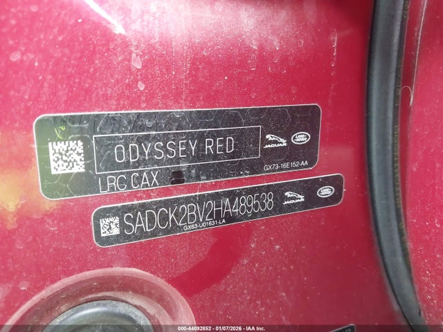 2017 JAGUAR F-PACE SADCK2BV2HA489538 Photo 8