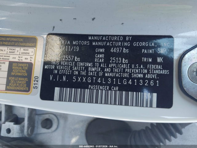 Продаж на аукціоні авто 2020 Kia Optima Lx, vin: 5XXGT4L31LG413261, номер лоту: 44092863
