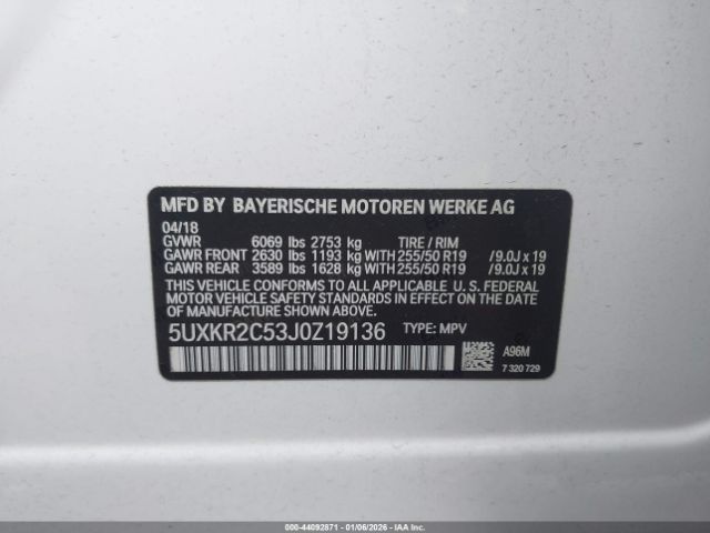 2018 BMW X5 5UXKR2C53J0Z19136 Photo 8