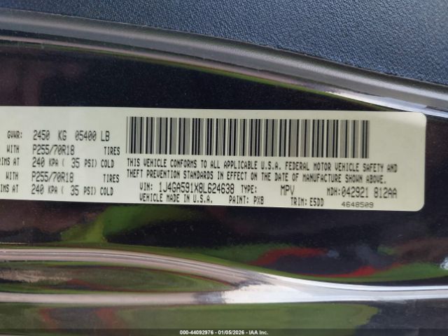 2008 JEEP WRANGLER 1J4GA591X8L624638 Photo 8