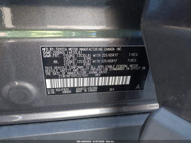 Toyota RAV4 LE 2023 2T3K1RFV5PC221047 Image 9