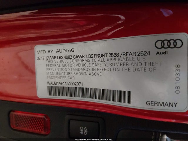 2018 AUDI S4 WAUB4AF41JA002071 Photo 8