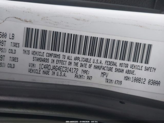 2014 DODGE DURANGO 1C4RDJAG4EC314172 Photo 8