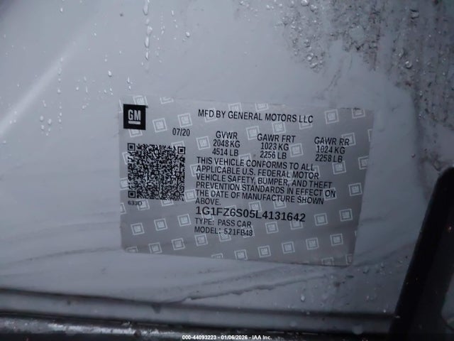 1G1FZ6S05L4131642 Chevrolet Bolt Ev Fwd Premier