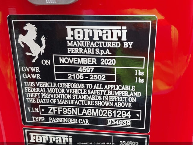 2021 FERRARI SF90 STRADALE ZFF95NLA6M0261294 Photo 8