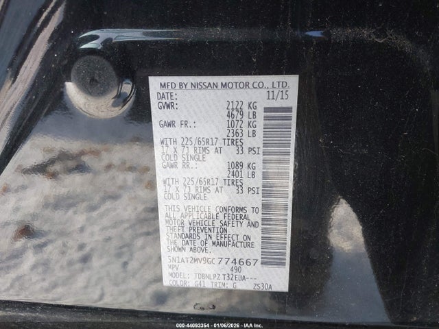 2016 NISSAN ROGUE 5N1AT2MV9GC774667 Photo 8