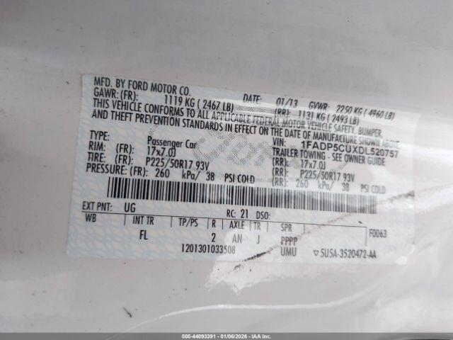 2013 FORD C-MAX ENERGI 1FADP5CUXDL520757 Photo 8