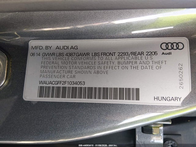 2015 AUDI A3 WAUACGFF2F1034053 Photo 8