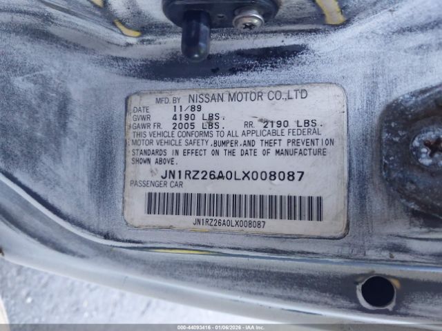1990 NISSAN 300ZX JN1RZ26A0LX008087 Photo 8