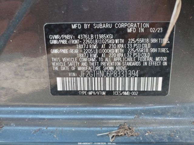 2023 SUBARU CROSSTREK JF2GTHNC6P8331394 Photo 8