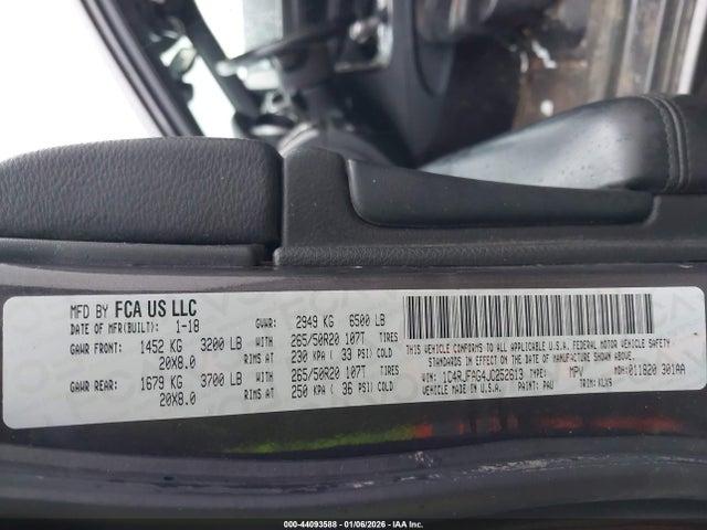 1C4RJFAG4JC252613 Jeep Grand Cherokee Altitude 4x4