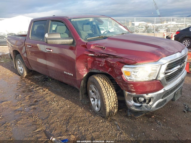 44093592 :رقم المزاد ، 1C6SRFFT8KN645463 vin ، 2019 Ram 1500 Big Horn/lone Star  4x4 5'7 Box مزاد بيع